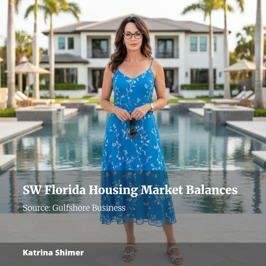 Southwest Florida housing market moves toward balance