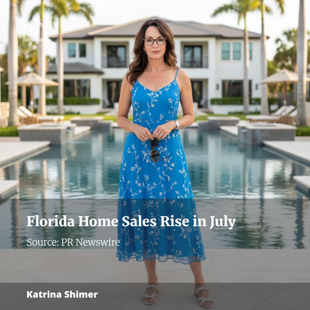 Fla.’s Housing Market: Closed Sales and New Pending Sales Rise in July