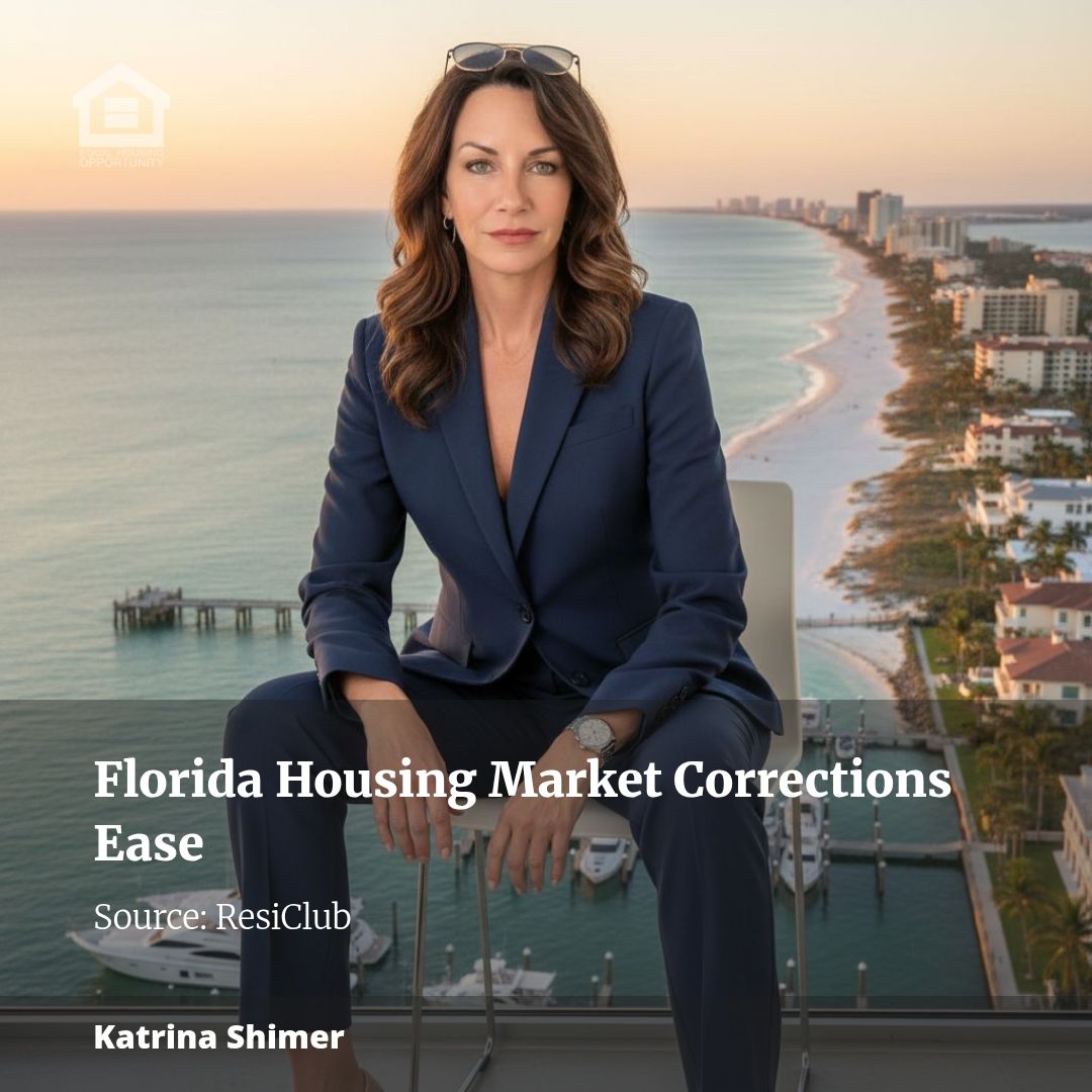 Florida’s housing market corrections continue to lose intensity—see the data across the state